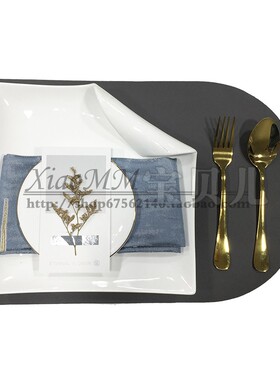 欧式样板房摆台轻奢套装简t约西餐盘牛排刀叉盘子高档餐具家用餐