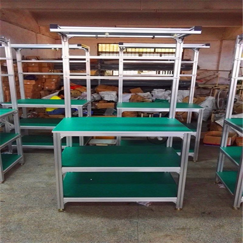 车间防静电工作台铝合金铝型材单边带灯双N边操作台制订工厂供应,商业/办公家具,线棒货架/工作台,淘宝优惠券,粉丝福利购,淘宝优惠卷
