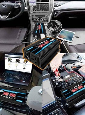 Car Inverter j12V 220V 2000W Max Power Inverter Voltage Conv