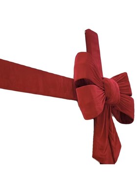 情人节丝绒布蝴蝶结巨型店铺橱窗户门H头装饰节日元旦新年布置厂