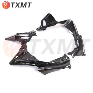 适用阿普利亚 Aprilia RSV4摩托车改装碳纤维S前整流罩 仪表侧板