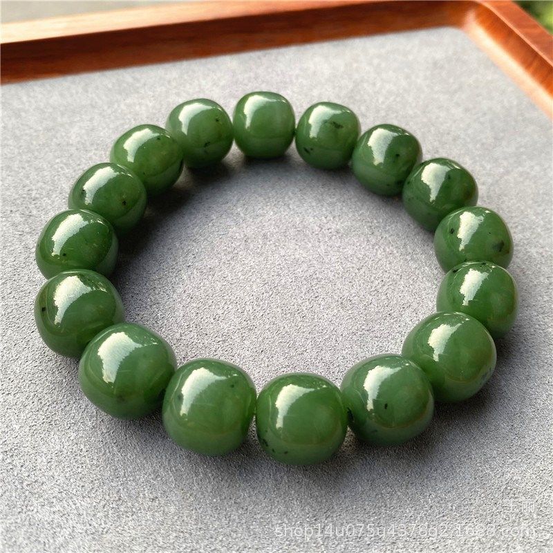 天然北极玉手链加拿大碧玉圆珠款A手链 颜色好 男女款玉石手串饰,家居饰品,玉雕,淘宝优惠券,粉丝福利购,淘宝优惠卷