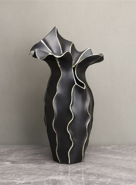 现代简约百合花器花插样板房y售楼部卧室书房客厅桌面玄关饰品