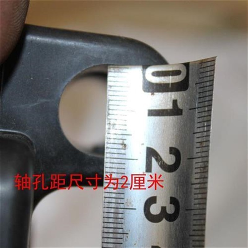 轮椅配件轮e椅脚踏板脚蹬子搁脚加厚塑料踏板穿管19毫米塑料踏板