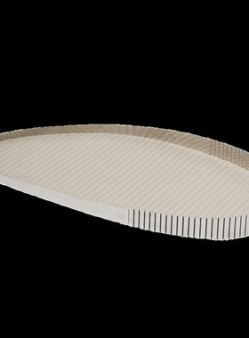 新款不规则皮质金l属p桌面托盘摆件意式轻奢样板房客厅卧室软装饰