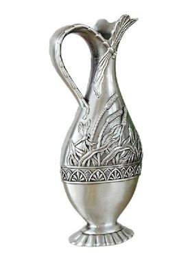 新品Vintage Metall Vase Decorative Flower Vase Antique t Cra