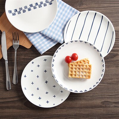 拿大纳努武特日陶瓷餐盘子8寸z月光盘餐具家居礼物学校幼儿园装饰