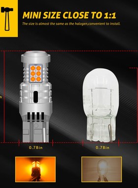 Katur 2pcs Canbus T20 W21W WY21W 7440 7440NAQ LED Turn Signa