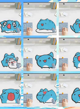 猫猫虫原创 咖波 Bugcat Capoo 异形鼠标垫 可爱版电脑便携桌垫