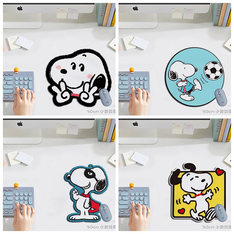 史努比鼠标垫异形创意超大号便携女生小狗可爱橡胶电脑鼠标垫胶
