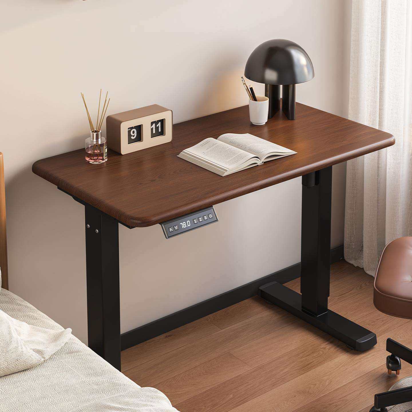 电动升降桌小尺寸书桌学生家用实木电脑桌小户型窄空间床边办公桌,农机/农具/农膜,植保机械,淘宝优惠券,粉丝福利购,淘宝优惠卷