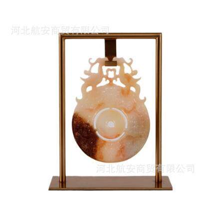 新中式玉佩摆件树脂仿玉工艺品摆件桌面电视柜软装饰品工艺品