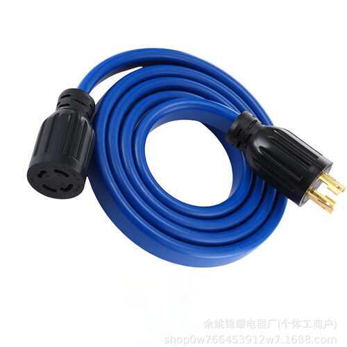 4爪30A发电机延长线,兼容NEMAL14-30Pl14-30R125/25V7500W