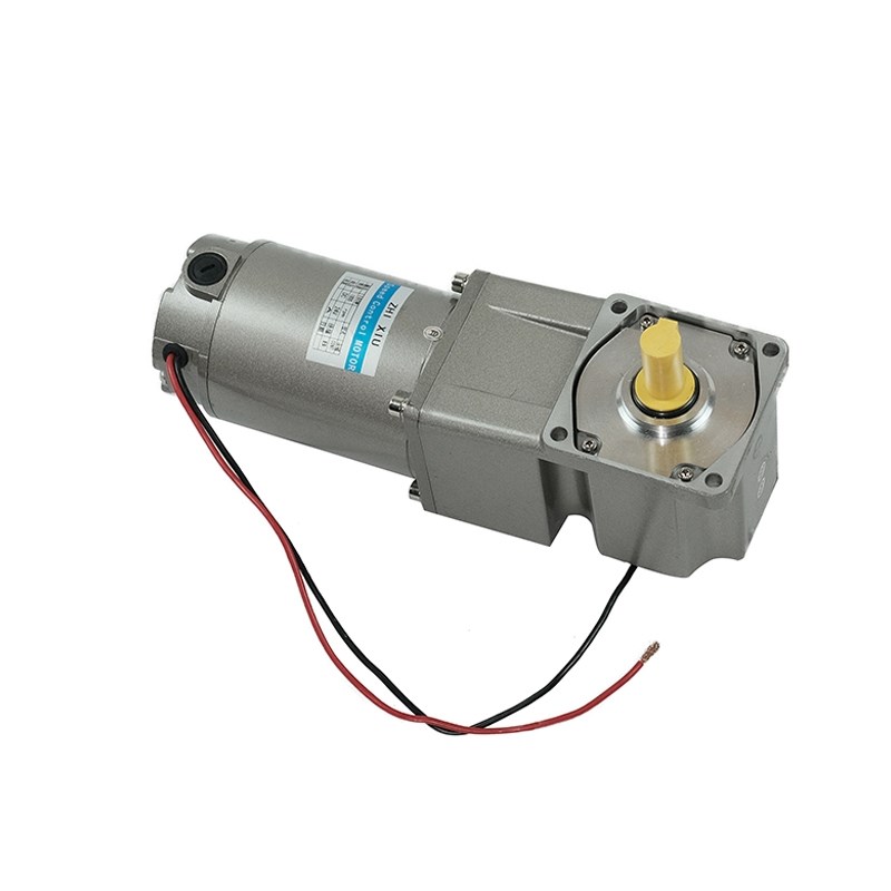 直角中空中实40W-600W直流12V24V110V220V转角齿轮减速可调速电机