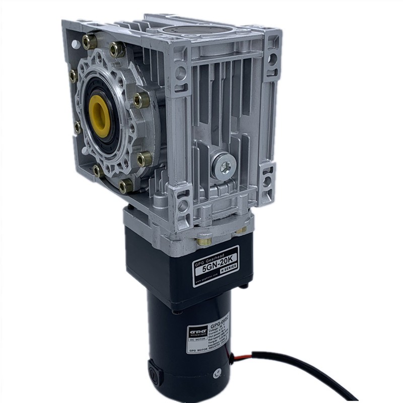 台邦直流电机配RV30/040/063双级减速机90度出轴超低速蜗轮蜗杆