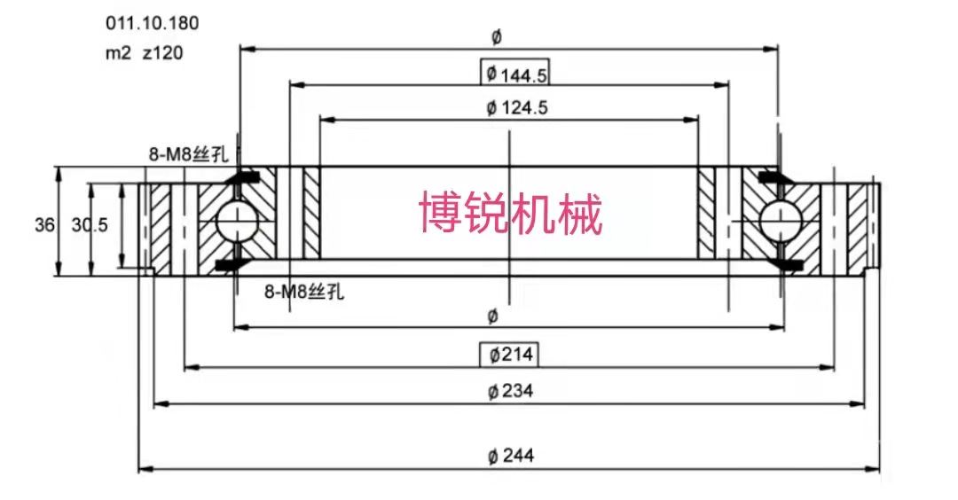 011现货外齿回转支承小型转台转盘轴承大型机械设备专用回转支撑