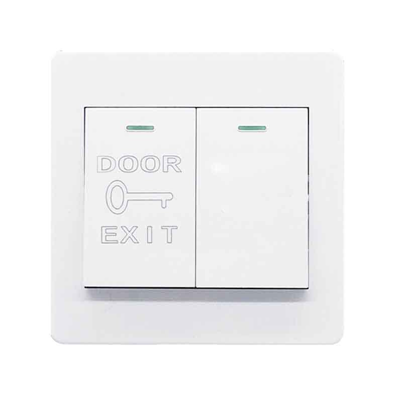 86型墙壁暗装二位门p禁开关面板双门铃按钮自动回弹式自动复位开