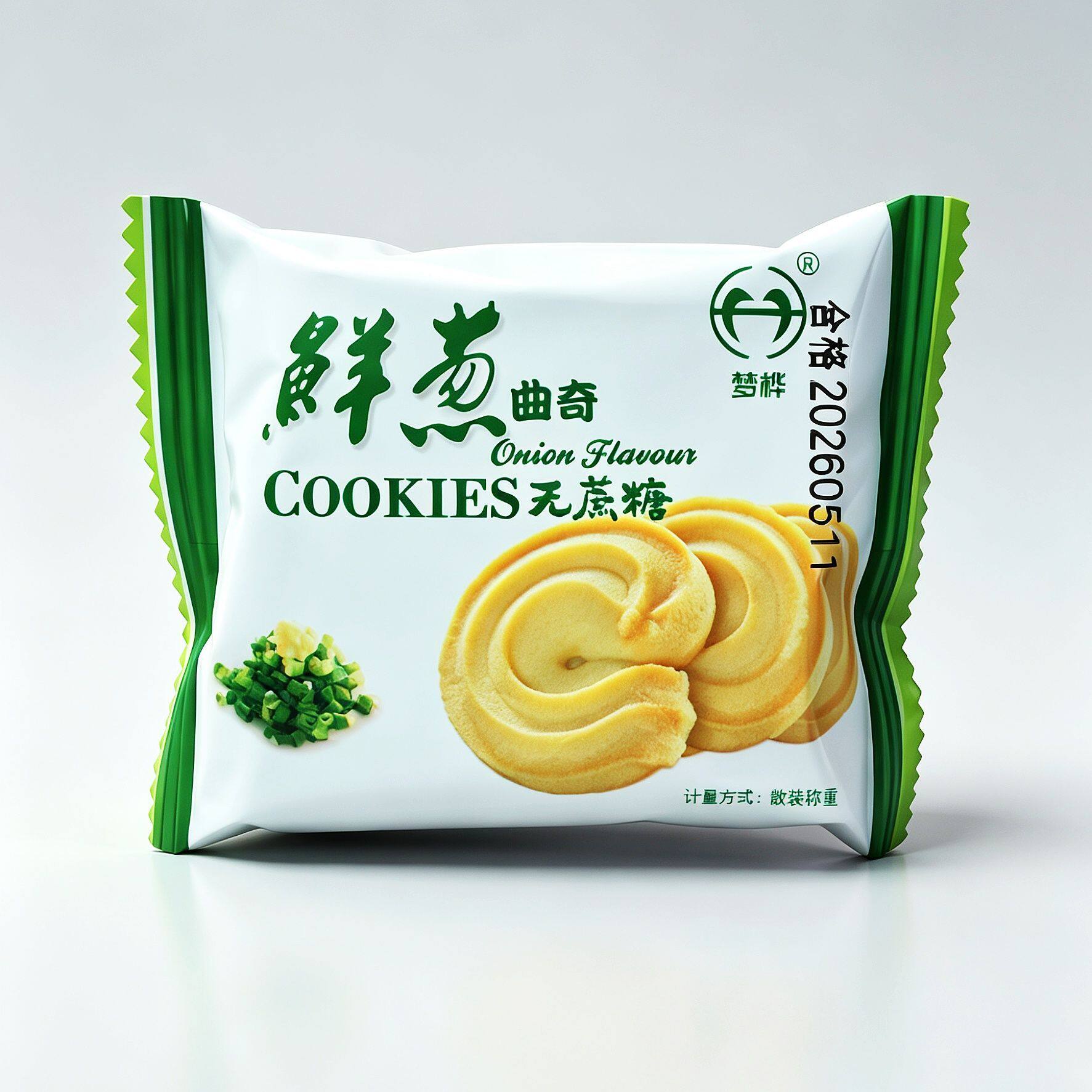 鲜葱曲奇饼干葱香味老年人孕妇吃的零食糖尿人无蔗糖食品早餐专用