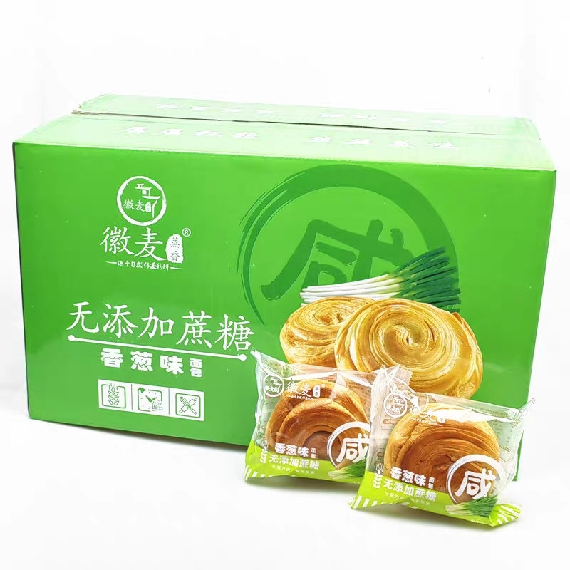 无蔗糖整箱香葱味手撕咸面包无添加蔗糖营养早餐零食批发