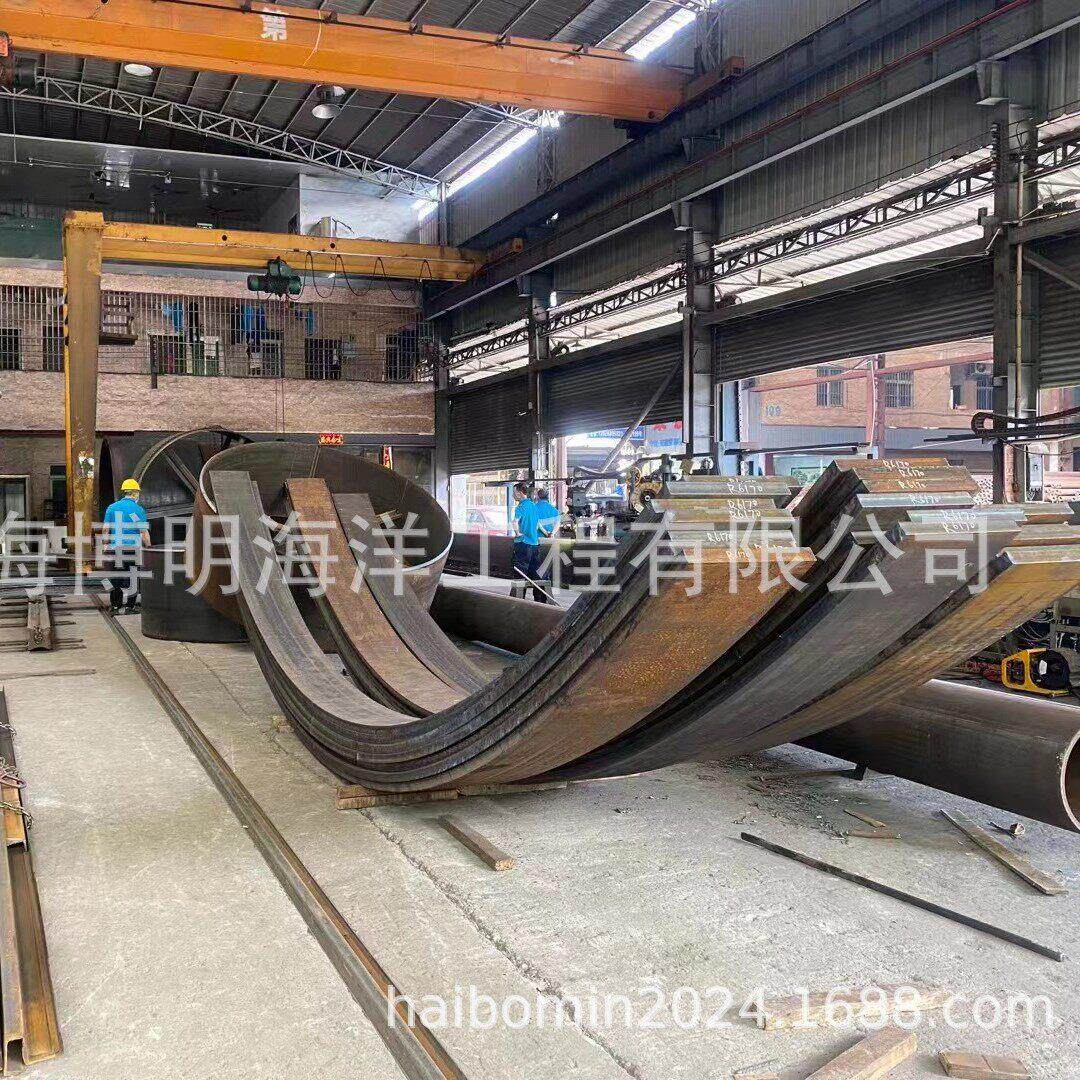 韶关市码头U形弧形钢板拉弯宁德市150KN系船环316不锈钢预埋件