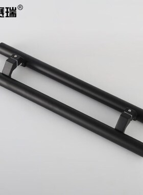 安赛瑞璃门拉手加厚不锈钢无框钢化推拉E大门拉手1m黑色5D01473