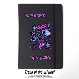 lol 金克丝 英雄联盟双城之战动漫周边 二次元 笔记本 绑带记事本