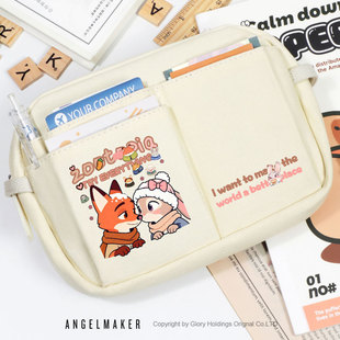 疯狂动物城周边朱迪尼克狐同人卡通二次元 大容量收纳包文具袋笔袋