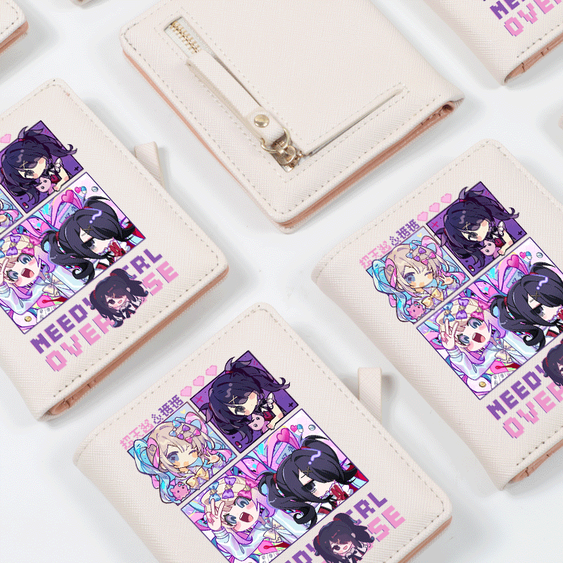 主播女孩重度依赖周边钱包卡包女