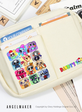 丹迪的世界 周边古布人 游戏Dandy's World 帆布 收纳笔袋 文具袋