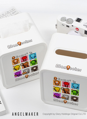 AB柴火柴人Alan Becker五色组动漫卡通纸巾盒餐巾纸圆卷纸收纳盒