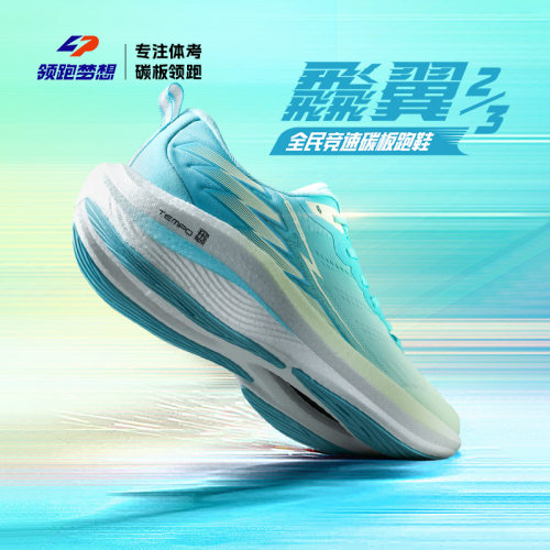 领跑梦想户外减震透气碳板跑鞋男