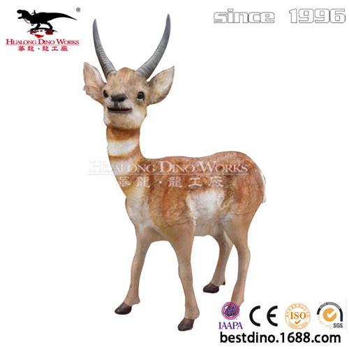 仿真动物主图定制自贡年仿真动物制作厂家电动硅胶机械羚羊模型