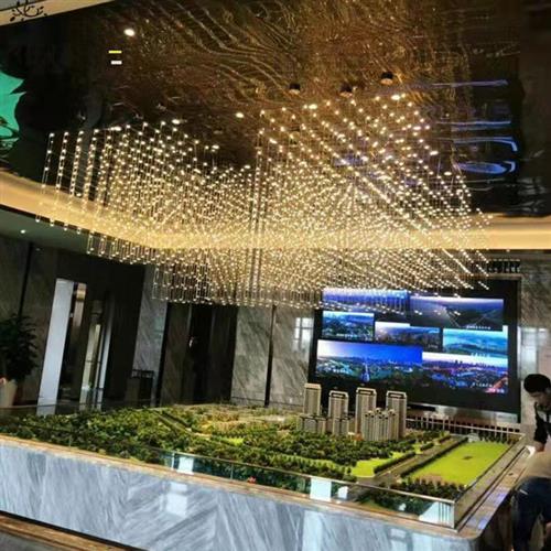 大型售楼部吊灯酒店工程光立方满天星非标工程灯会所沙盘装饰灯具