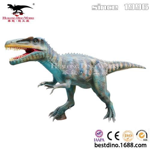 仿真恐龙模型制作硅胶仿真机械电动南方猎龙年老厂技术产品.