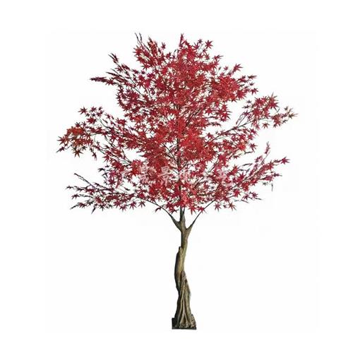 仿真红枫树枫叶树假树造型树假红枫酒店商场景观装饰树大型红枫树