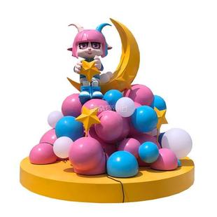 厂家供应玻璃钢街区景点美陈雕塑摆件商场圣诞美陈景点装饰雕塑