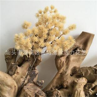 源头厂家仿真绿植美人松五棵松松针装饰家居室内植物造景装饰