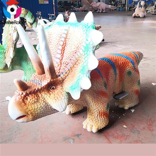 商场乐园儿童骑行娱乐设备仿真恐龙电动童车可扫码遥控工厂直销