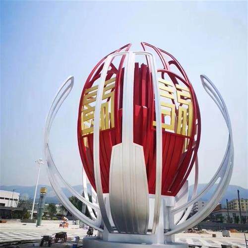 厂家不锈钢景观雕塑公园花朵金属摆件城市户外园林室外大型装饰品