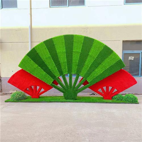 节庆稻草绿雕中秋国庆节日定制大型摆放套装造型工艺动物雕塑