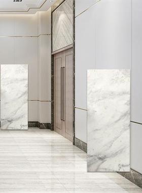 爵士白大理石酒店装饰品摆件简约石基摆台雕塑展示台落地底座