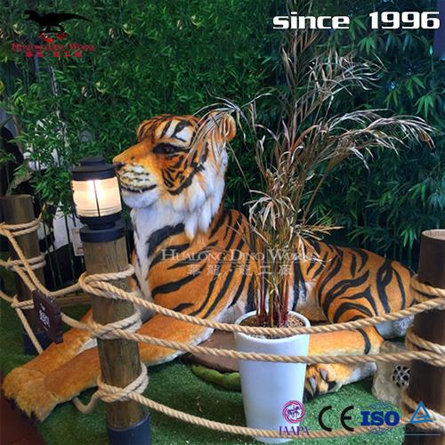 室内动物园场景仿真机械电动老虎模型工厂定制现场设计森林布景