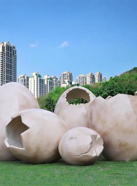 仿真恐龙雕塑霸王龙蛋壳座椅模型