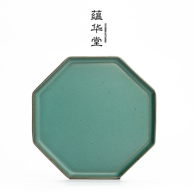 手工陶壶承 功夫茶干泡盘壶具垫杯垫茶托小茶盘茶承茶台粗干果盘