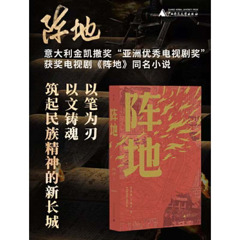 阵地 钱林森著 亚洲优秀电视剧奖获奖电视剧阵地同名小说冯绍峰李晨徐璐王丽坤王劲松主演原著 现代文学小说正版畅销书籍