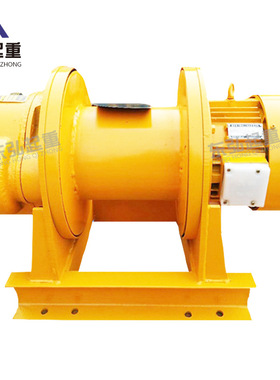 新品卷扬机1t 一字型快速多功能电动卷扬机 1吨38T0v小型钢丝绳卷