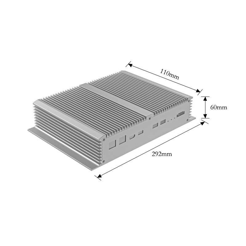 定制工控机e铝外壳挂壁式视觉检测工控机控制器铝型材外壳源头工
