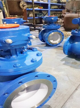 DYQ340F-10/16C铸钢t涡轮上装式偏心半球阀DN50-1000软密封切断阀