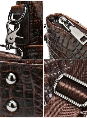 WESTAL Men Briefcase Mens Bag Genuine LeathQer Office Bags