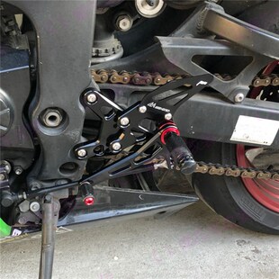 适用于川崎 Kawasaki ZX6R 07-D08 新款改装CNC升高脚踏 脚套总成